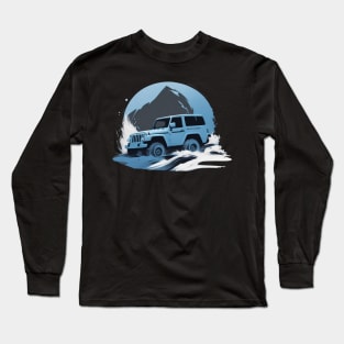 Jeep vehicle Blue Design Long Sleeve T-Shirt